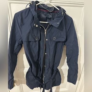 Women’s navy blue Tommy Hilfiger trench coat size M